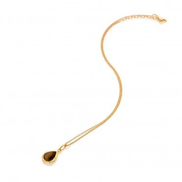HD X Golden Edit Teardrop Pendant - Tigers Eye