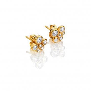 HD X Golden Edit Tender Cluster Earrings