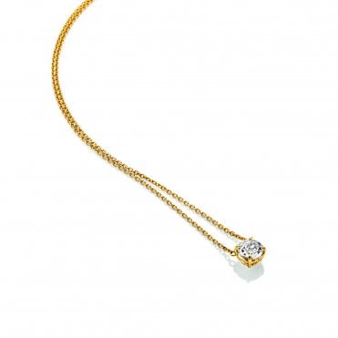 HD X Golden Edit Tender Solitaire Necklace