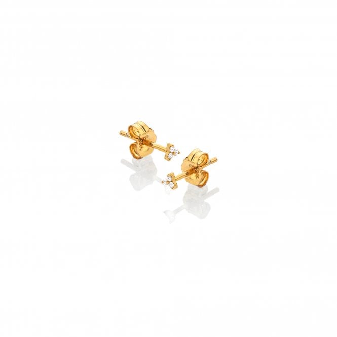  White Topaz Micro Stud Earrings