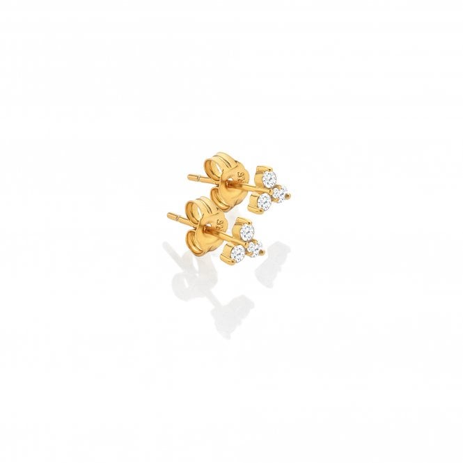  White Topaz Stud Earrings