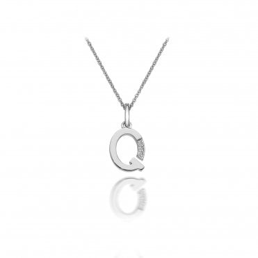 Initial Pendant - Letter Q