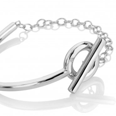 Linked Half Bangle