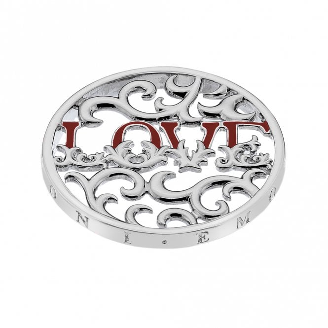 Love Wreath Silver Plated coin - 33mm