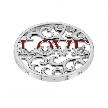 Love Wreath Silver Plated coin - 33mm