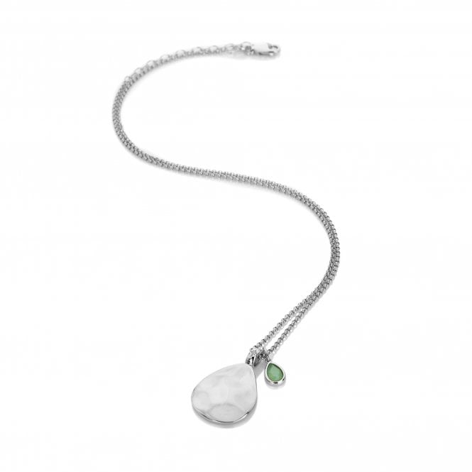 March Birthstone Teardrop Pendant