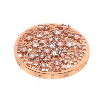 Mattina Pink Coin - Rose Gold Plate - 33mm