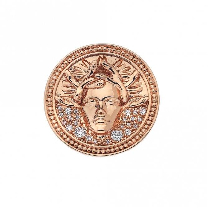 Medusa Bianca Rose Gold Plated Coin - 33mm