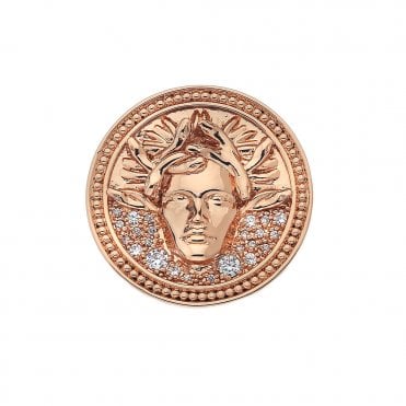 Medusa Bianca Rose Gold Plated Coin - 33mm