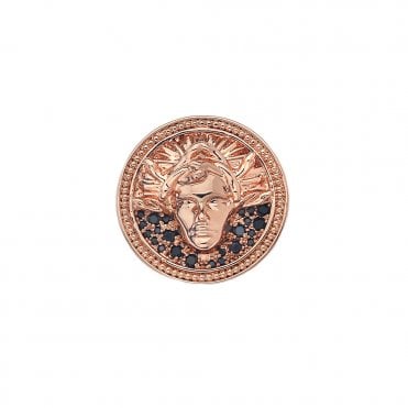 Medusa Nera Rose Gold Plated Coin - 25mm