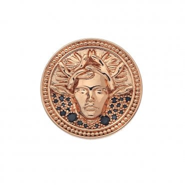 Medusa Nera Rose Gold Plated Coin - 33mm