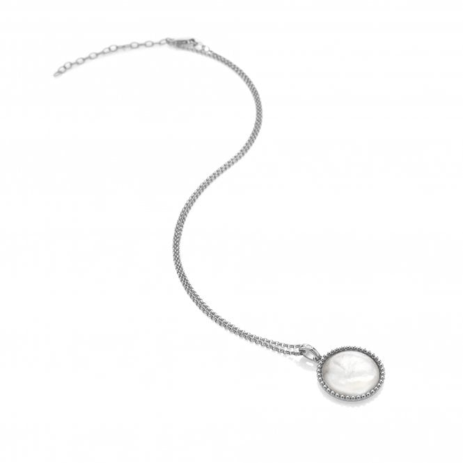 Mother of Pearl Circle Pendant