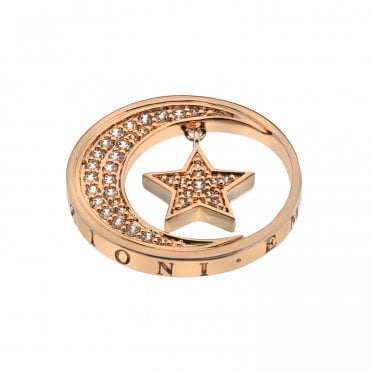 Notturno Drop Coin - Rose Gold Plate - 25mm