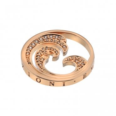 Oceano Coin - Rose Gold Plate - 25mm