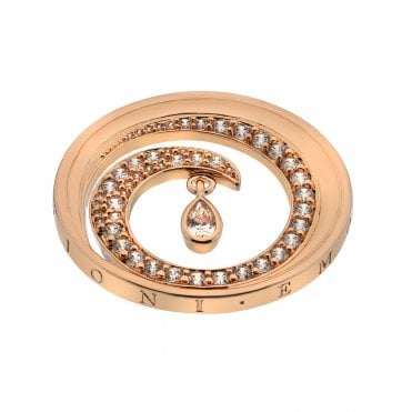 Oceano Teardrop Coin - Rose Gold Plate - 33mm