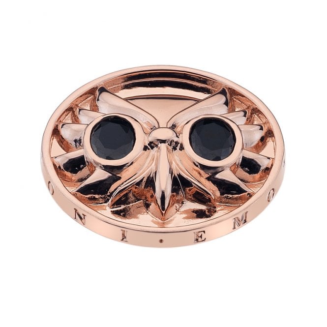 Overjoyed Owl Rose Gold Plated coin - 33mm
