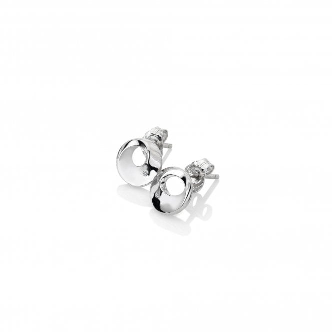Quest Circle Stud Earrings - Plain