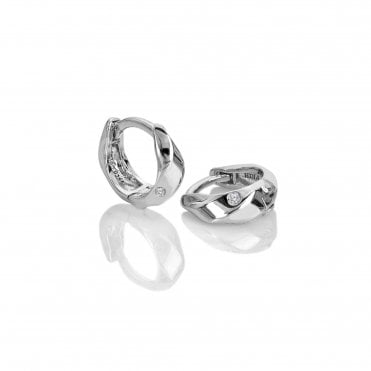 Ridge Huggie Earrings