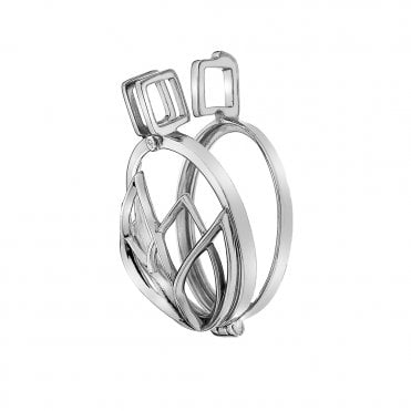 Rinascita Sterling Silver Coin Keeper - 25mm
