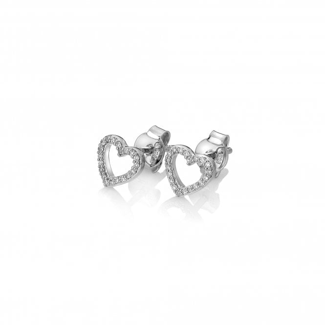 Ripple Earrings - 9ct White Gold