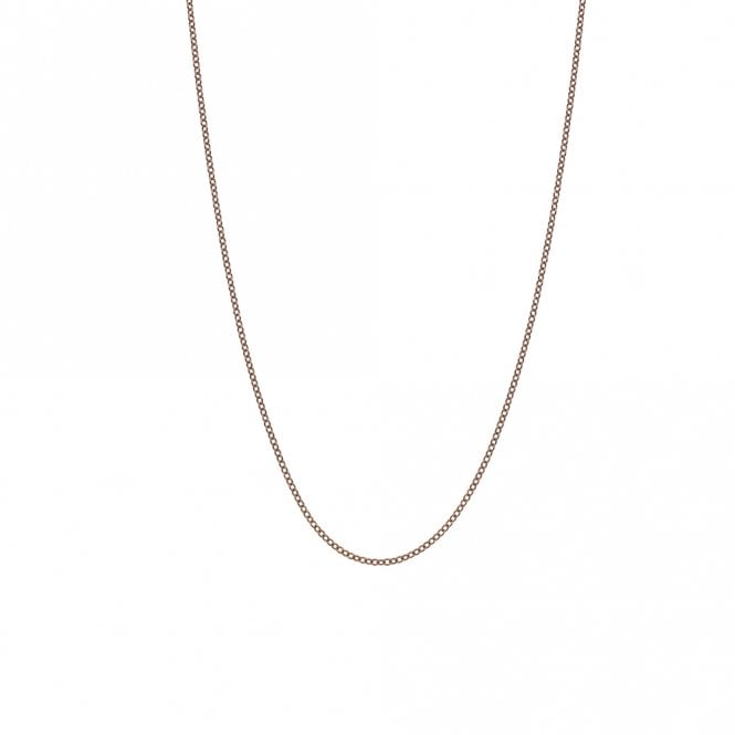 Rose Gold Plate Sterling Silver Trace Chain 24 inch
