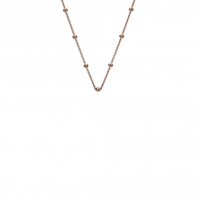 Rose Gold Plated Intermittent Bead Chain 18inches