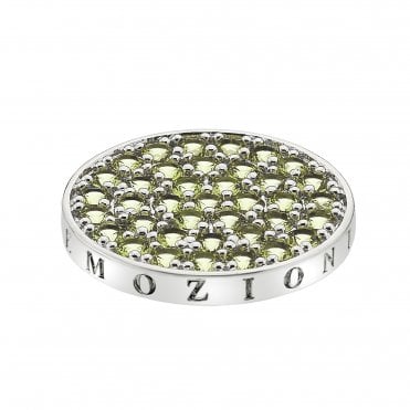 Scintilla Peridot Nature Coin - 25mm
