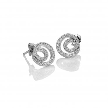 Shimmer Circle Earrings