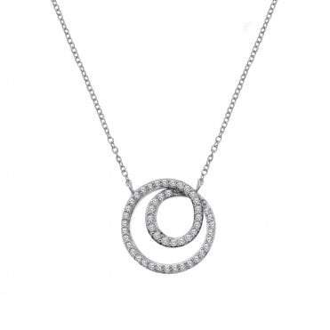 Shimmer Circle Necklace