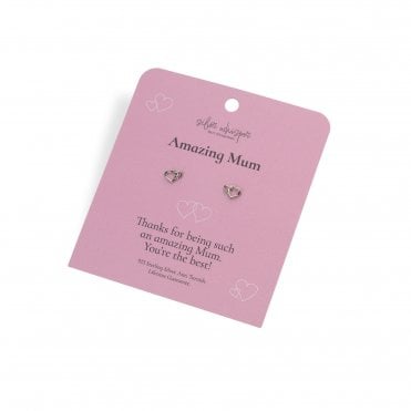 Silver Whisper Amazing Mum Earrings