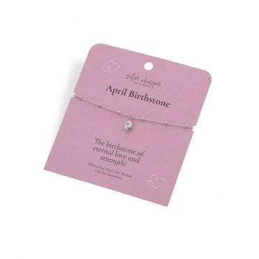 Silver Whisper April Bracelet