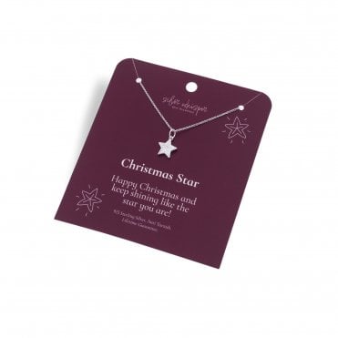 Silver Whisper Christmas Star Pendant