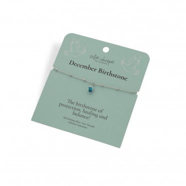 Silver Whisper December Bracelet