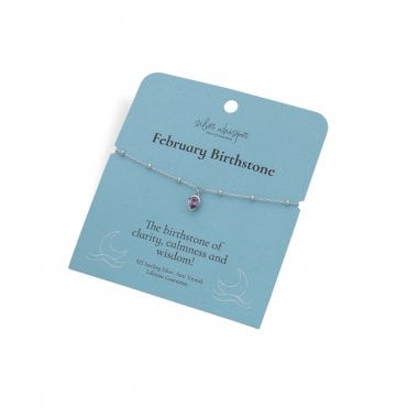 Silver Whisper February Bracelet