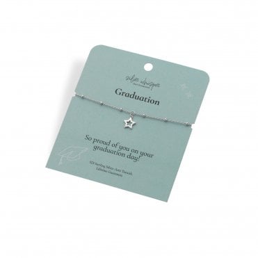 Silver Whisper Graduation Bracelet