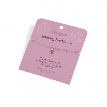 Silver Whisper January Bracelet