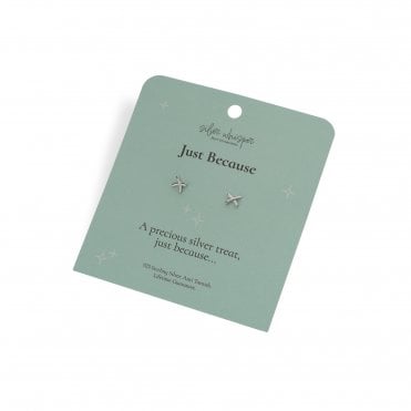 Silver Whisper Just Because Earrings