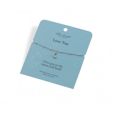 Silver Whisper Love You Bracelet