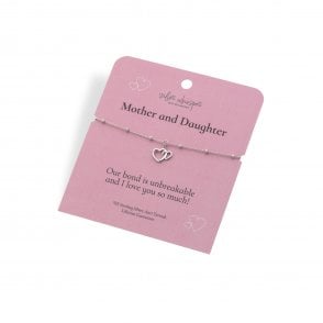 Silver Whisper Mother and Daughter Bracelet