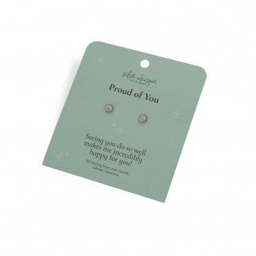 Silver Whisper Proud of You Earrings