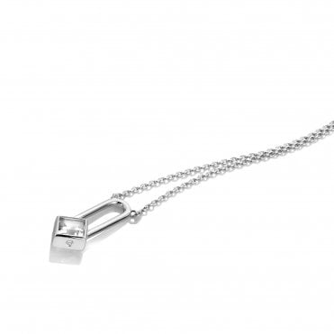 Solitaire Necklace - Square