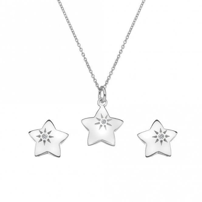 Star Pendant and Earring Set