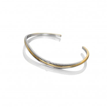 Teardrop Two Tone Bangle