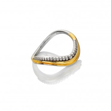Teardrop Two Tone Ring