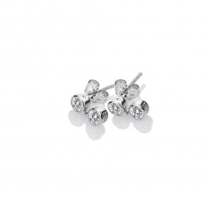 Tender White Topaz Earrings - Double Drop