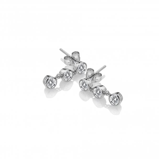 Tender White Topaz Earrings - Triple Drop