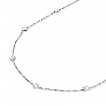 Tender White Topaz Intermittent Necklace - 45cm