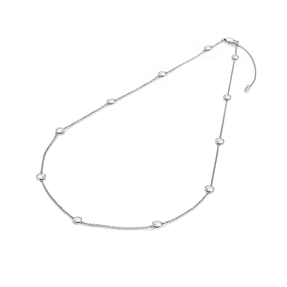 20.5 Cts Natural White Fire Topaz & Silver Wedding Jewelry Set – Pendant Necklace