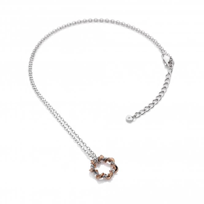 Vine Pendant - Rose Gold Plate Accents