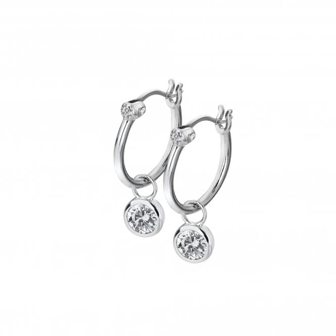 White Topaz Drop Earrings